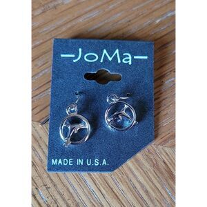 (3 for $15) ~JoMa~ Dolphin Silvertone Earrings- NWT